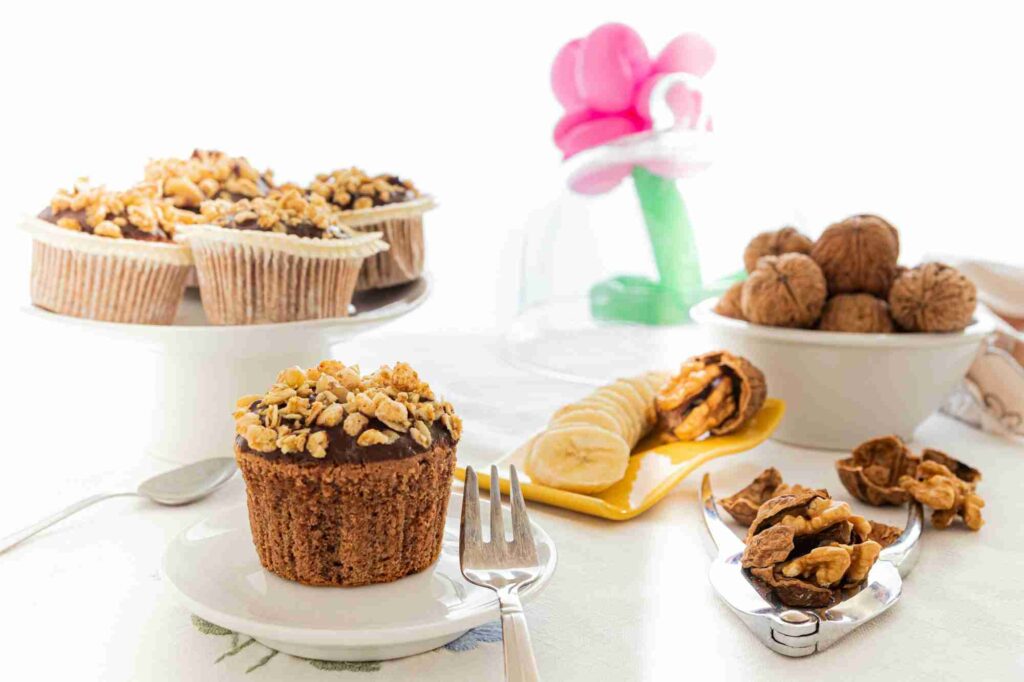 cupcakes on white ceramic plate