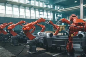 robot workers in factory