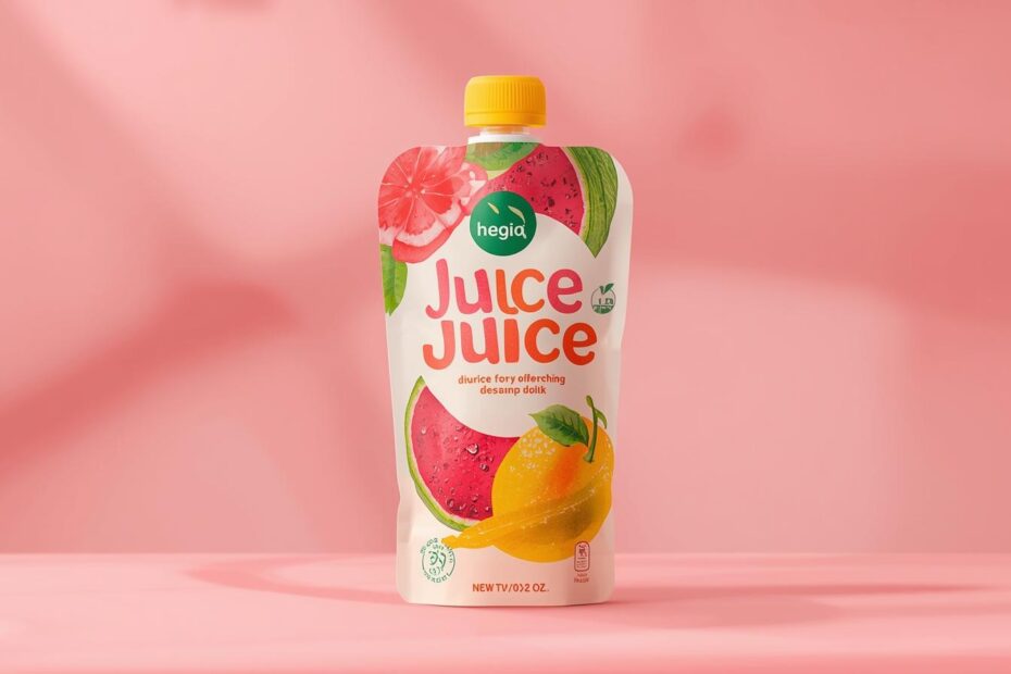 주스 파우치 포장